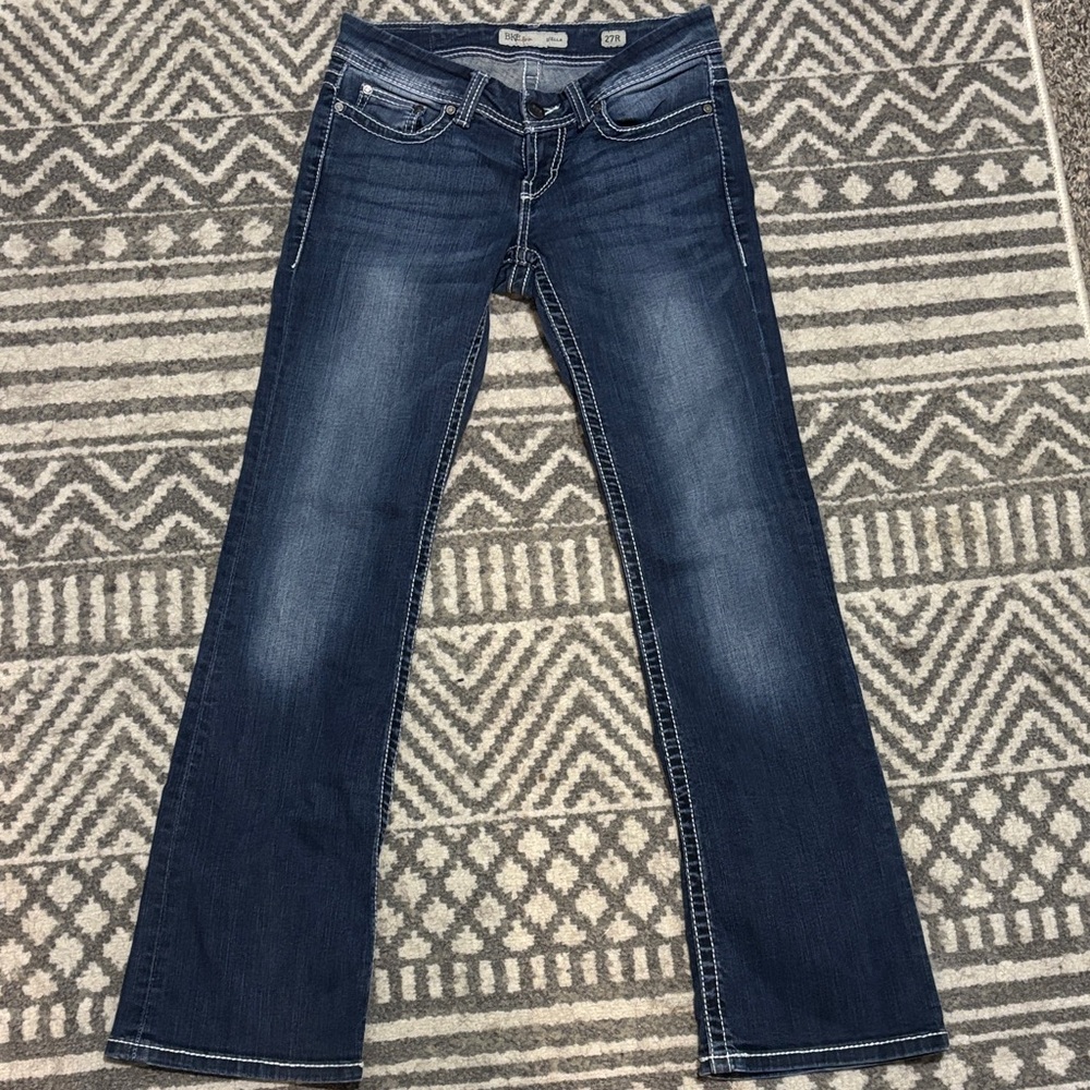 BKE Women's Dark Blue Boot Cut Jeans